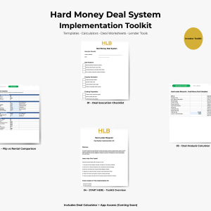 Investor Toolkit + Deal Analyzer App — Real Estate Deal Execution System
